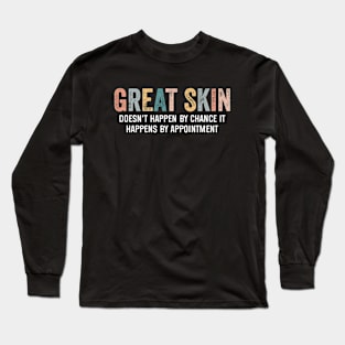 Funny Dermatology Doctor Derm Squad Skin Therapist Long Sleeve T-Shirt